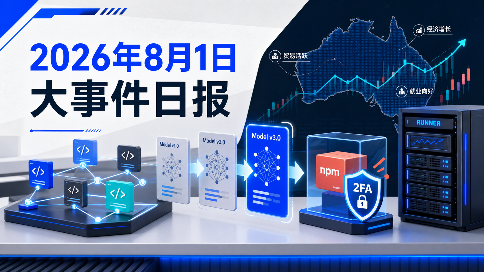 2026年8月1日大事件日报:GitHub模型调整、npm双重验证与AI经济研究 2026年8月1日大事件日报:GitHub模型调整、npm双重验证与AI经济研究 - 📰 每日大事件、🤖 AI 大事件、🧩 WordPress 与开源、2026年8月1日大事件日报